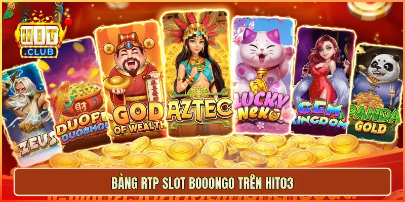 Bảng RTP slot Booongo trên hit03