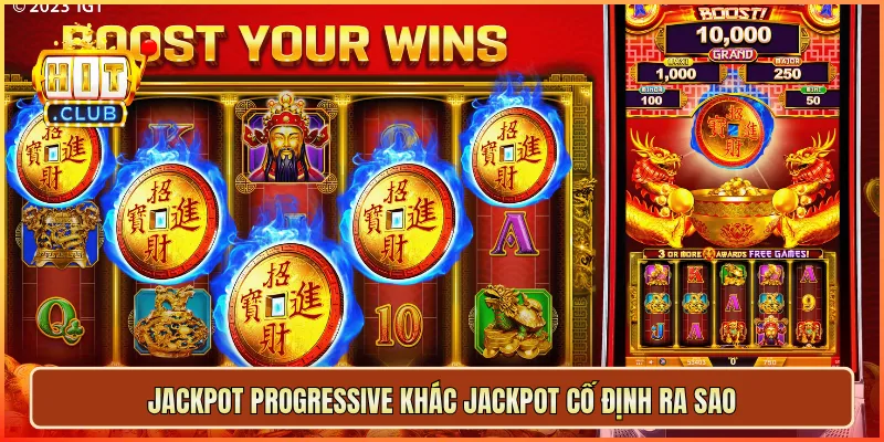Jackpot Progressive khác jackpot cố định ra sao