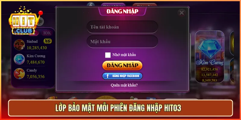 Lớp bảo mật mỗi phiên đăng nhập hit03