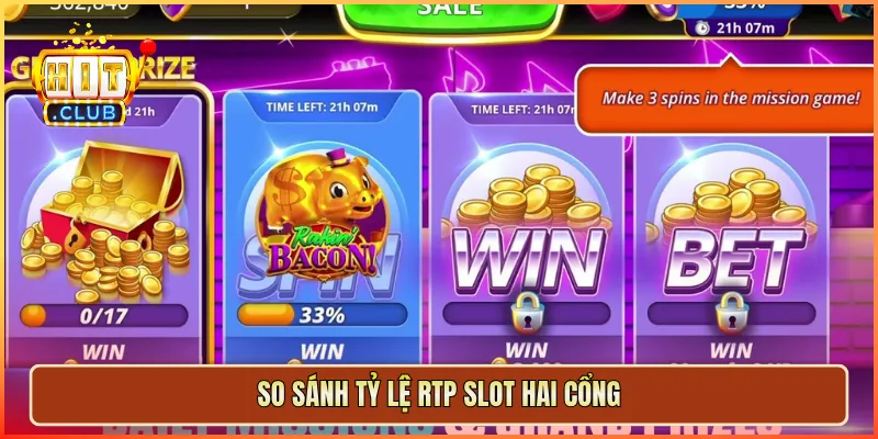 So sánh tỷ lệ RTP slot hai cổng