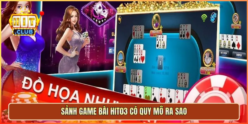 Sảnh game bài hit03 có quy mô ra sao